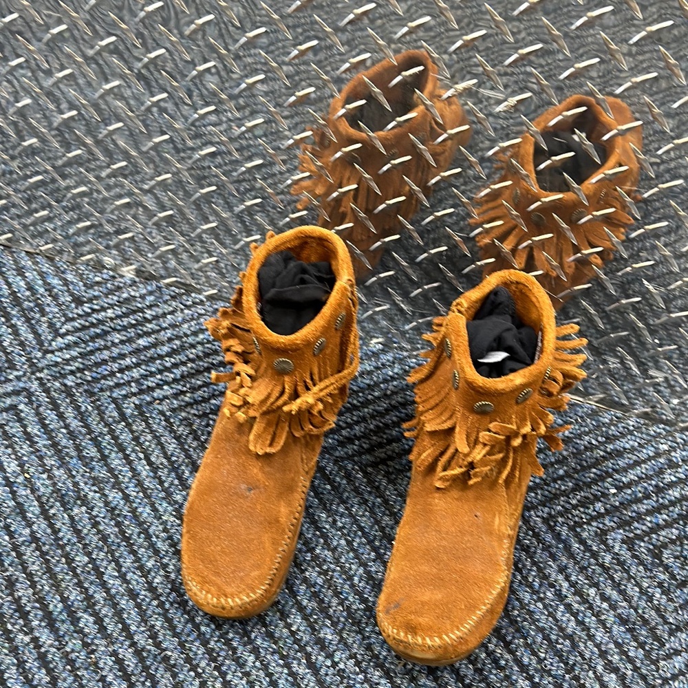 Double Fringe Side Zip Boot